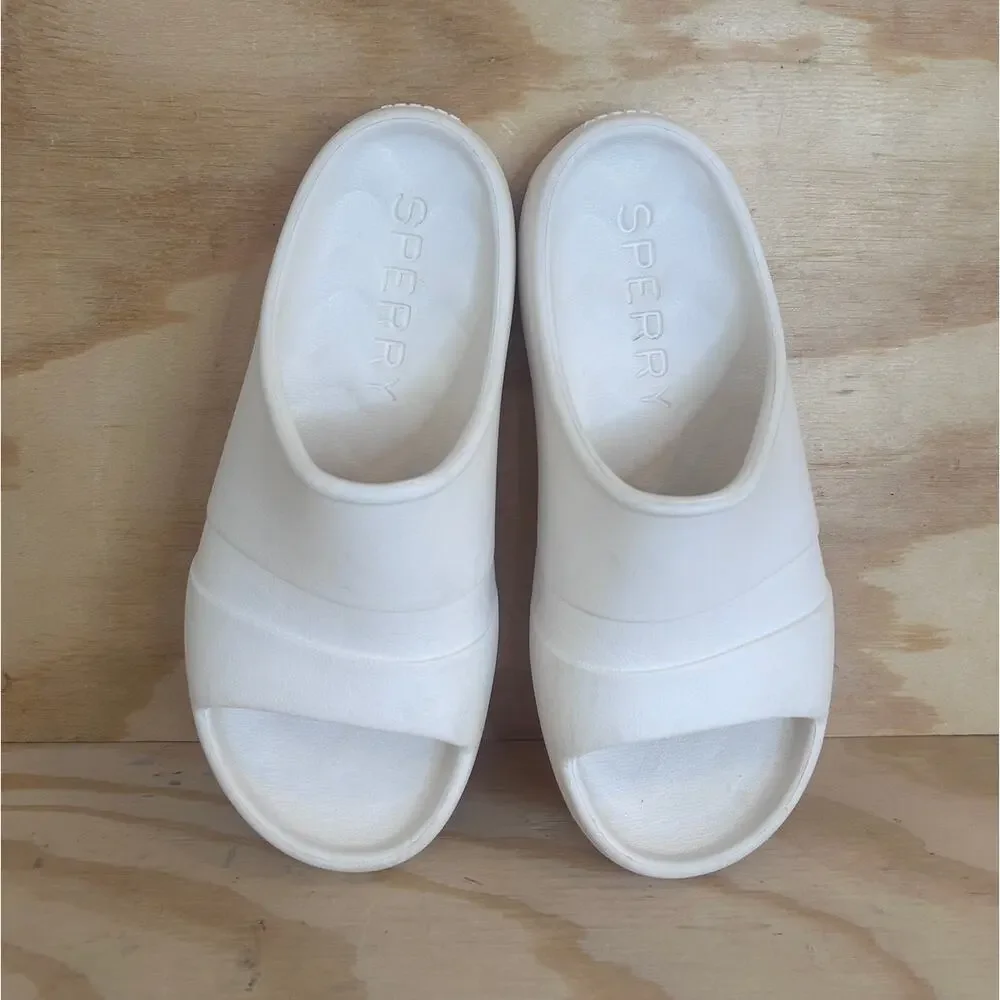 Sperry - Float Slide - Sandals - White - Women's - 8C - STS24011